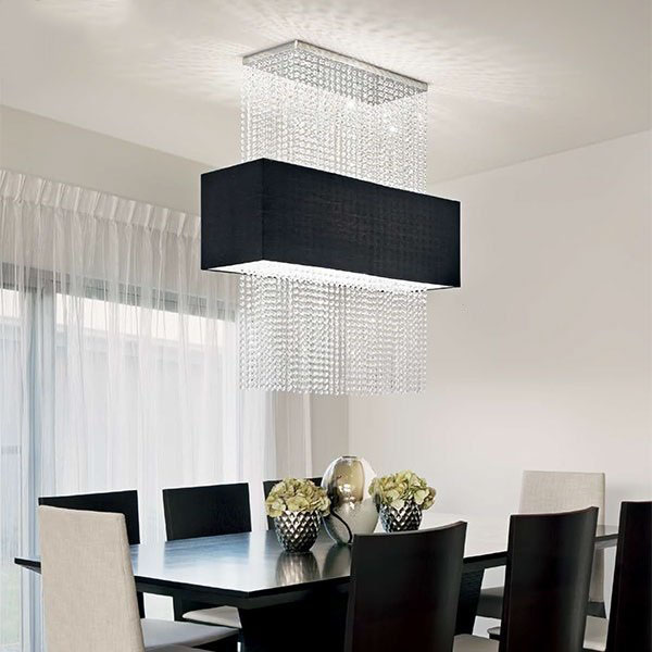 картинка Современные Светильник потолочный Ideal Lux Phoenix 101156 PL5 Nero