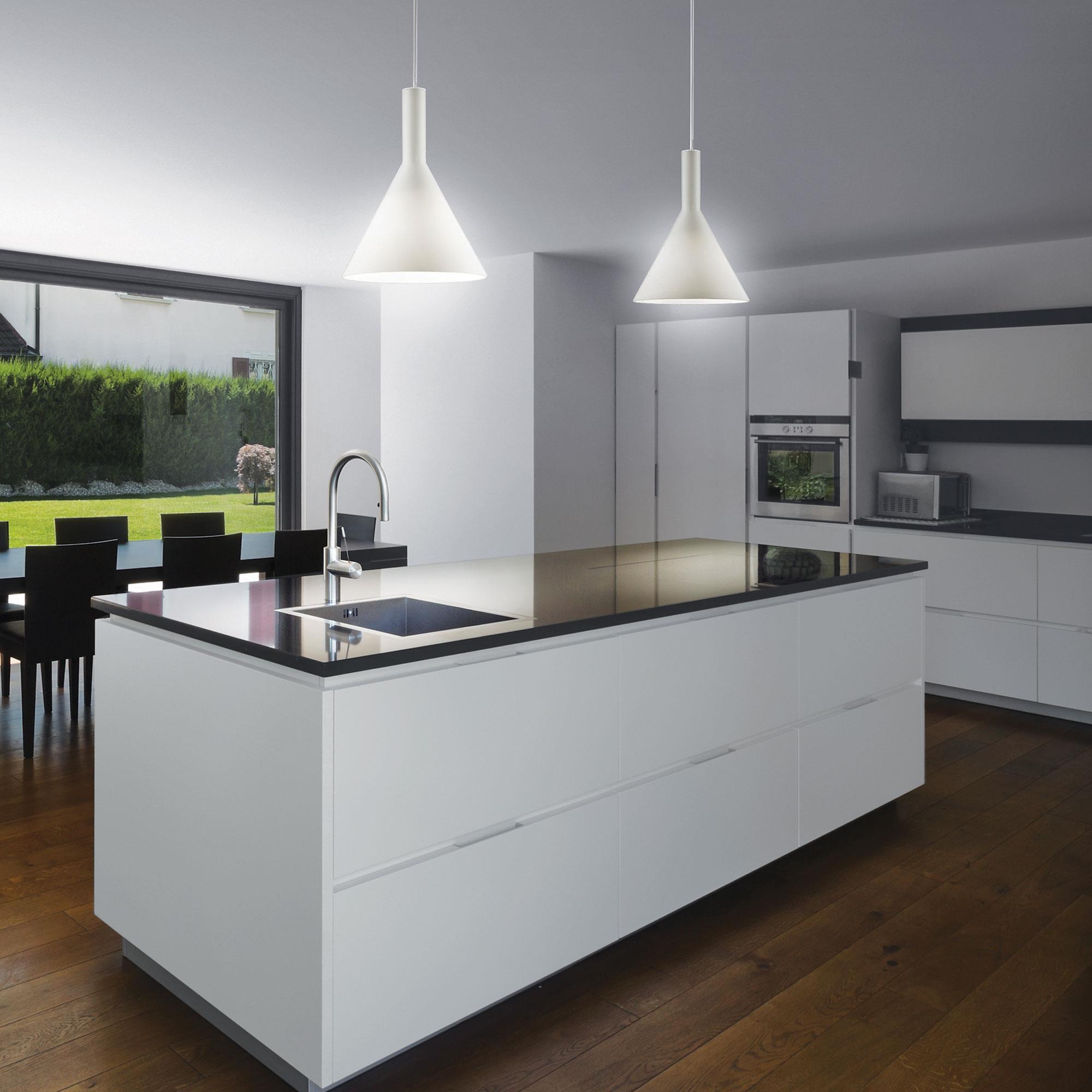 картинка Современные подвесные светильники Подвес Ideal Lux Cocktail 074337 SP1 Small Bianco