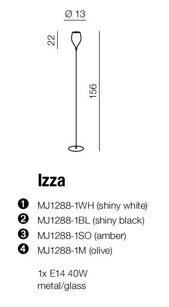 картинка Современные торшеры Торшер Azzardo Izza AZ1079