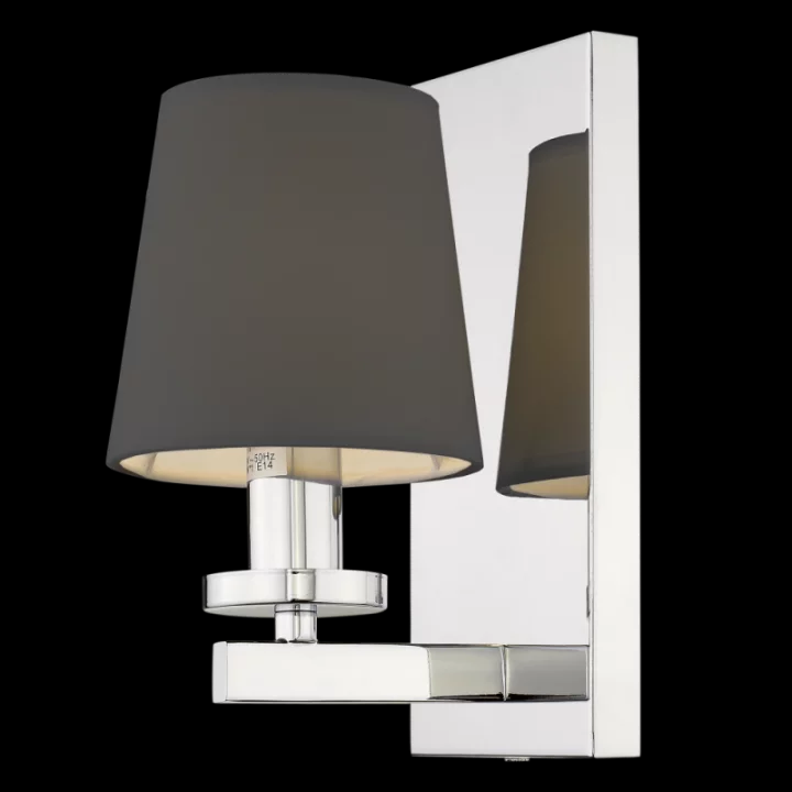 картинка Бра с абажуром Бра CosmoLight London W01014CH-BK
