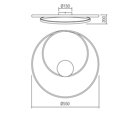 картинка Современные Светильник потолочный REDO 01-1791 TORSION + DIMMABLE