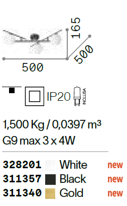картинка Современные Потолочный светильник IDEAL LUX Atlas 311340