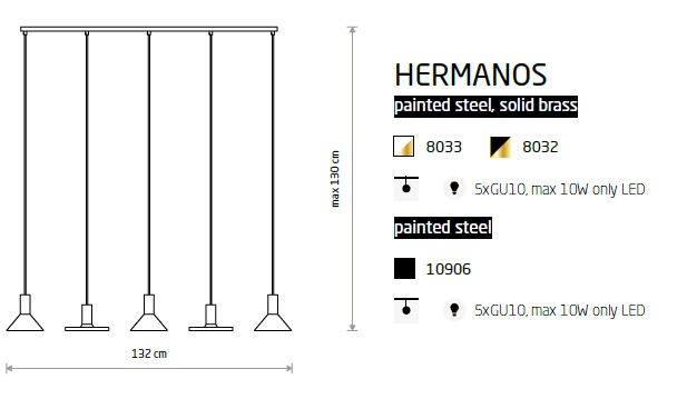 картинка Линейные подвесные светильники Подвесной светильник Nowodvorski Hermanos 10906