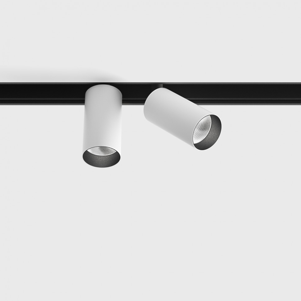 картинка Трековые светильники Светильник трековый LTX IN_LINE TUB S A 60 X2, D30mm, H60mm, LED 2х7W, 3000К, белый (06.2301.14.930.WH)