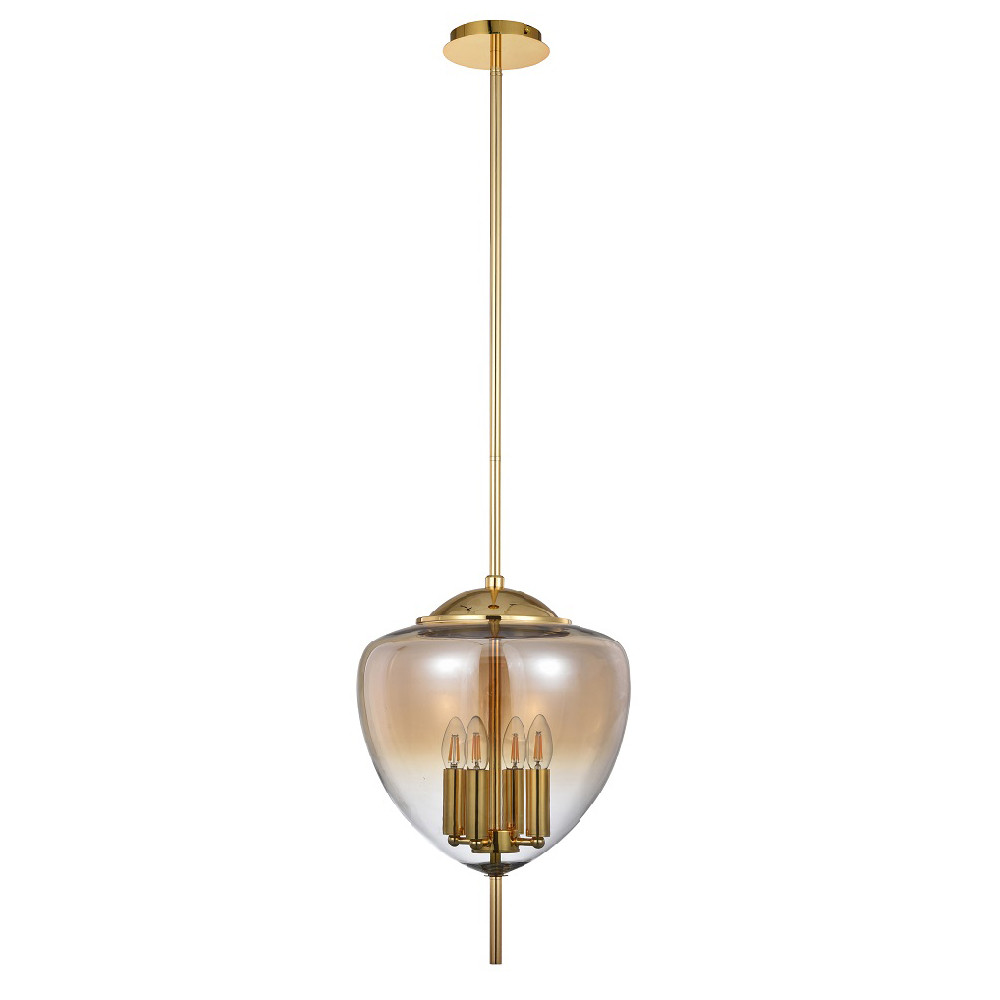 картинка Современные подвесные светильники Подвес Crystal Lux MILAGRO SP4 A GOLD