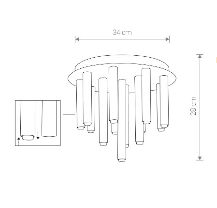 картинка Современные Светильник потолочный Nowodvorski STALACTITE XII 8355