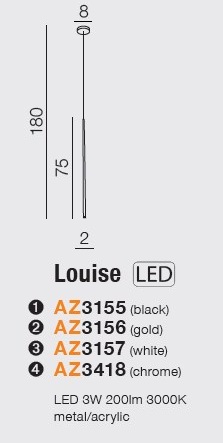 картинка Современные подвесные светильники Подвесной светильник AZZARDO Louise AZ3157