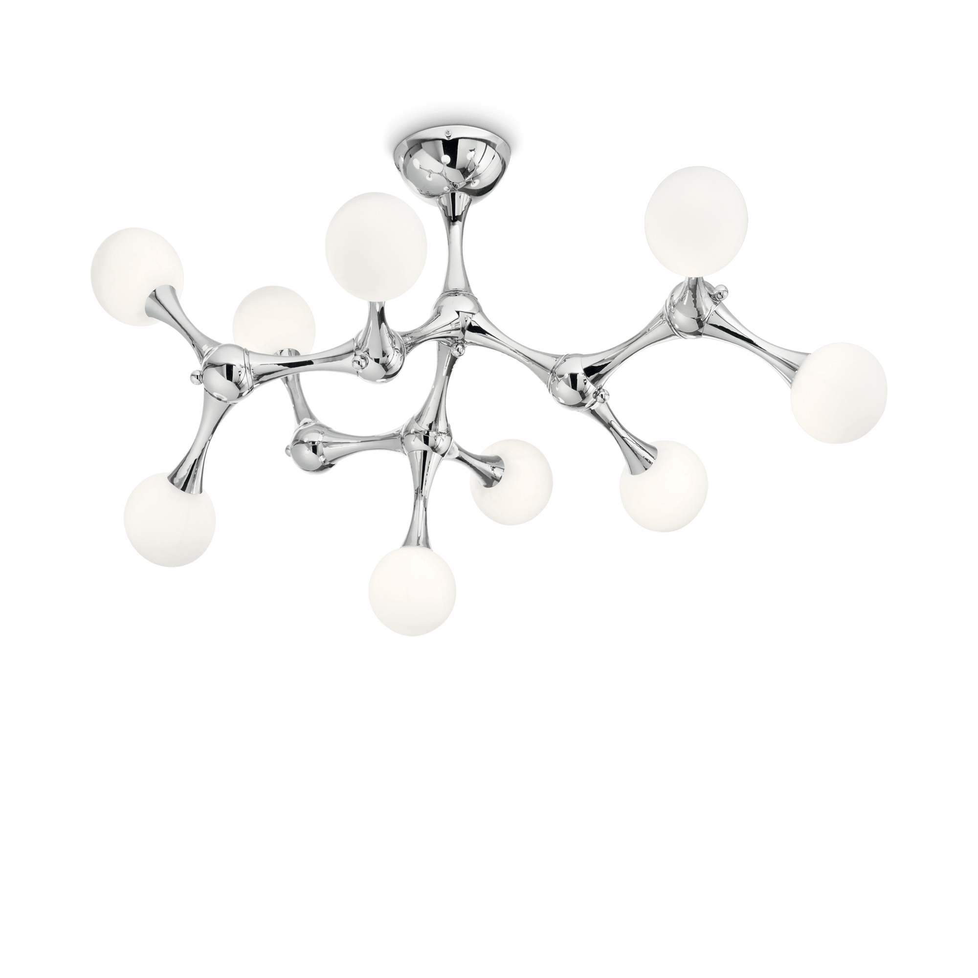 картинка Современные Светильник потолочный Ideal Lux Nodino 133393 PL9 Cromo