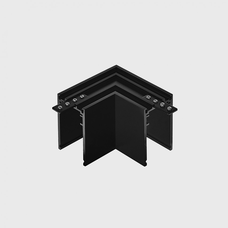 картинка Шинопроводы, треки и комплектующие для трек систем Соединитель накладной/ подвесной LTX L-образный IN_LINE CORNER S HR, черный (06.S90HR.BK)