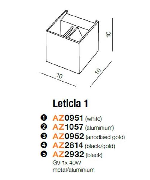 картинка Современные бра Бра Azzardo Leticia AZ0951