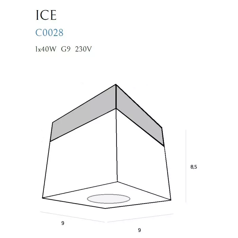 картинка Врезные Врезной светильник Maxlight Ice C0028