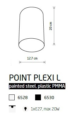 картинка Накладные светильники Накладной светильник Nowodvorski Point Plexi L 6528 