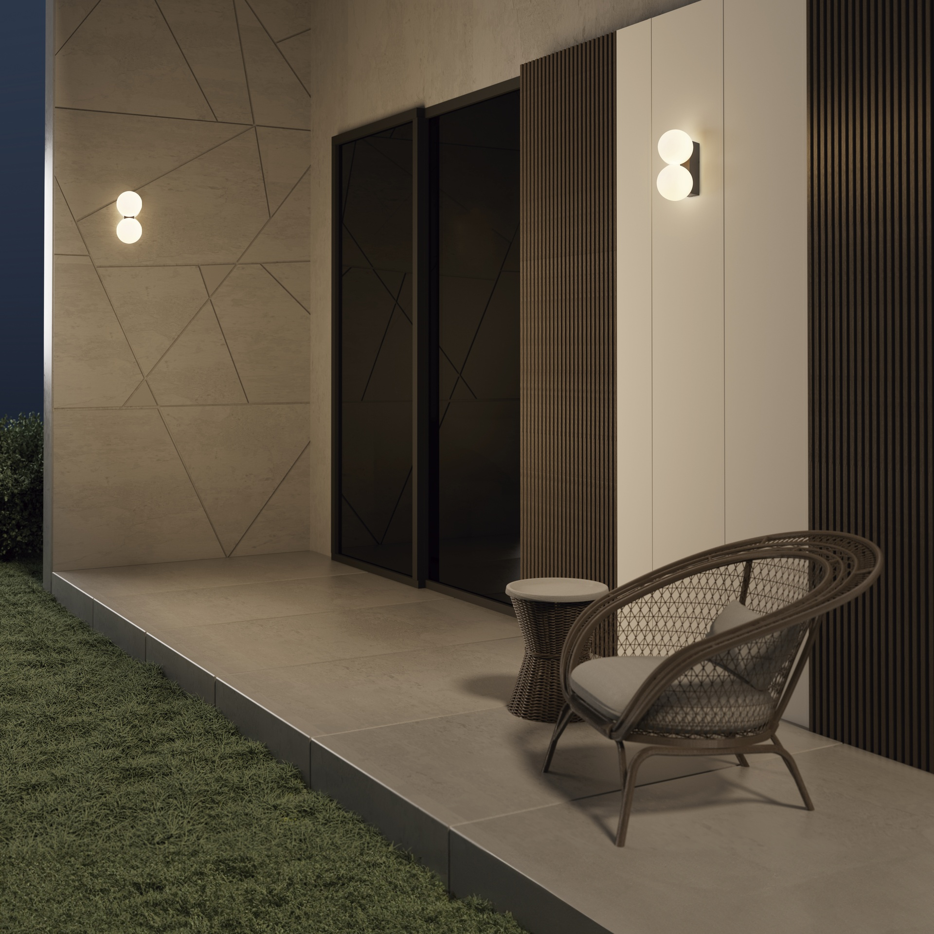 картинка Уличные настенные светильники Бра MANTRA Interlaken 9611