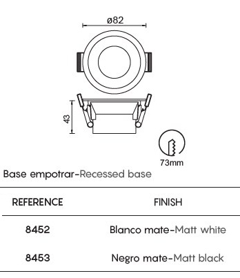 картинка Врезные Врезной светильник-база MANTRA Trimasi 7W 8452