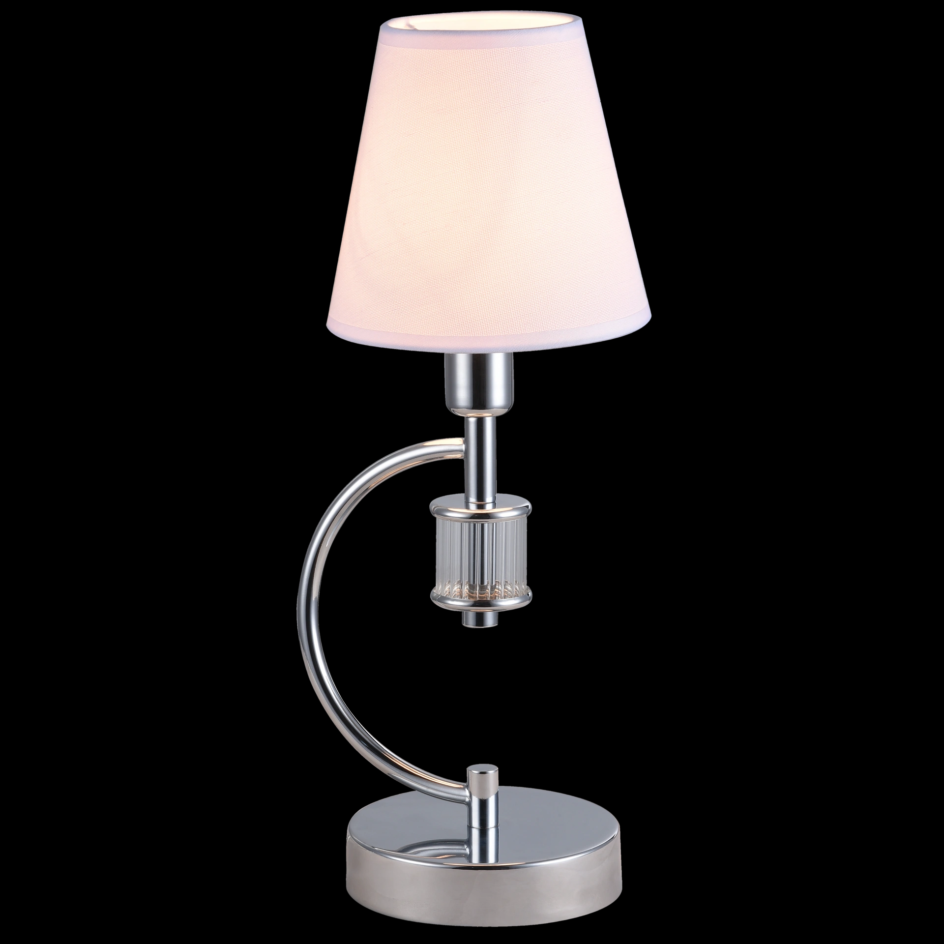 картинка Настольные лампы с абажуром Настольная лампа CosmoLight Liverpool T01193CH-WH