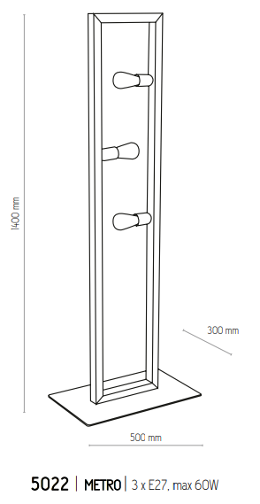 картинка Современные торшеры Торшер TK Lighting Metro 5022