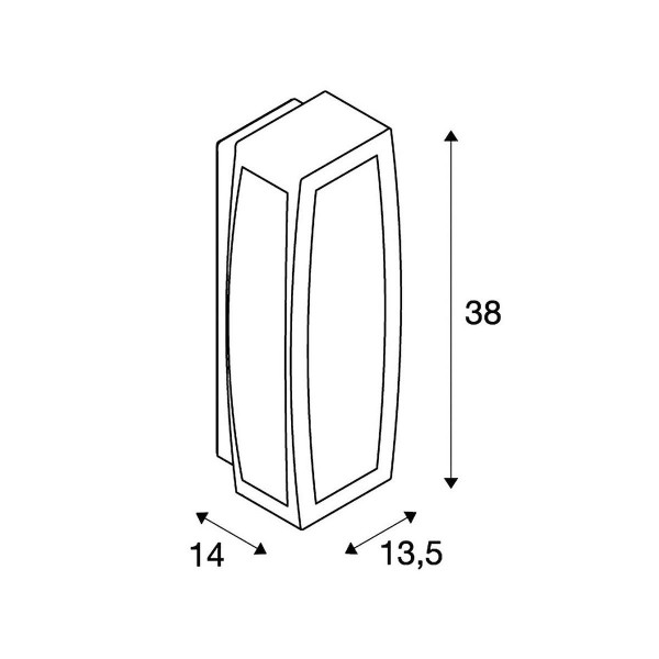 картинка Уличные настенные светильники Настенный светильник SLV 230085 Meridian BoWith Motion Detector