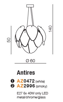 картинка Современные подвесные светильники Подвесной светильник AZZARDO Antires AZ2996