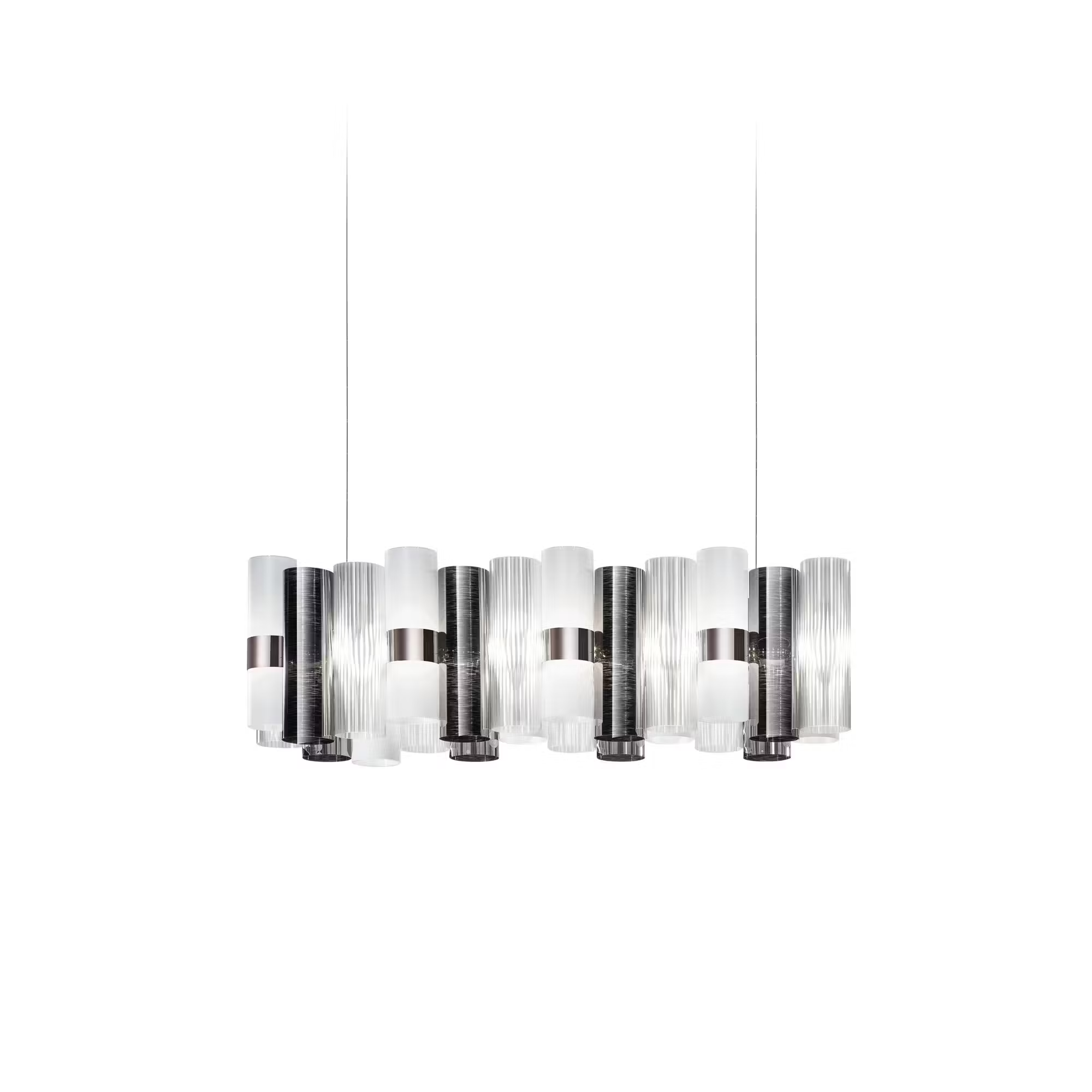 картинка Линейные подвесные светильники Подвесной линейный светильник SLAMP La lollo linear 100 LALSXXLPWT01T00NMTEU