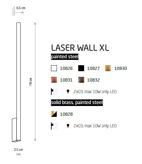 картинка Светодиодные бра Бра Nowodvorski Laser Wall XL 10831