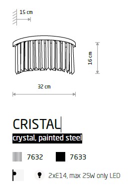 картинка Хрустальные бра Бра Nowodvorski Cristal 7633