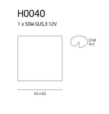 картинка Врезные Врезной светильник Maxlight Oprawa H0040