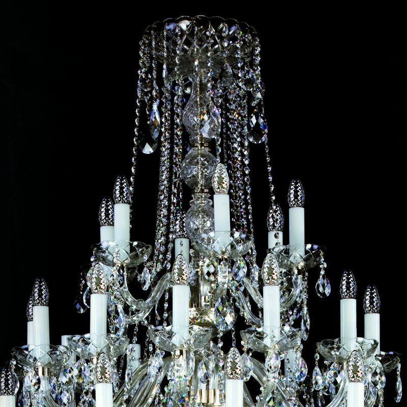 картинка Хрустальные люстры Хрустальная люстра ArtGlass Aurelie 42 nickel CE