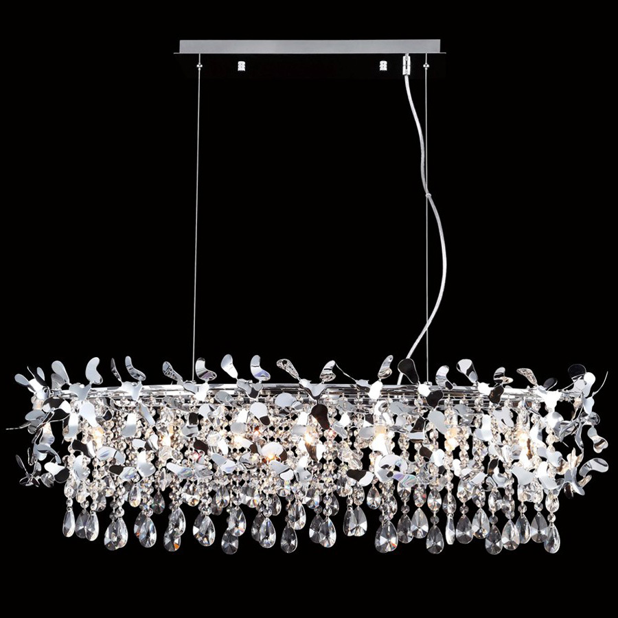 картинка Линейные подвесные светильники Линейный подвес Crystal lux ROMEO SP8 CHROME L1000