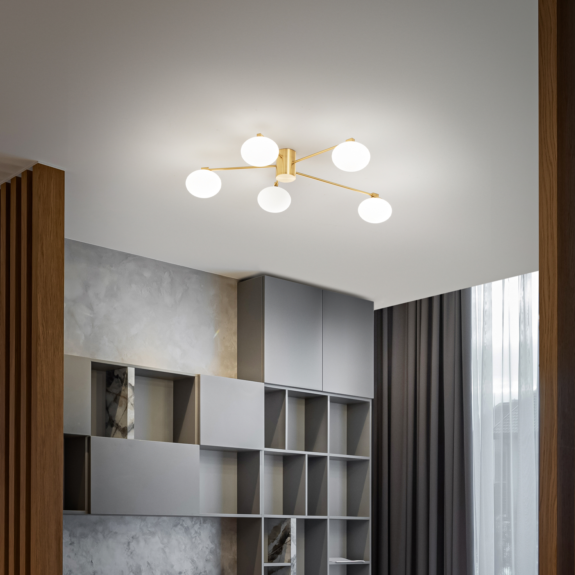 картинка Современные Потолочный светильник IDEAL LUX Hermes 288277