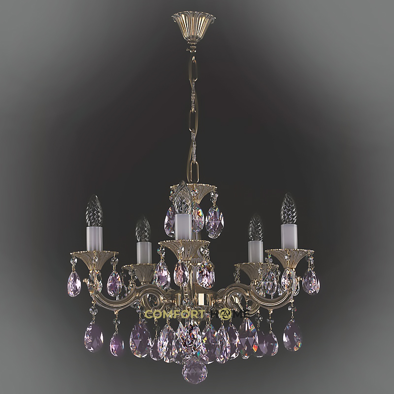 картинка Хрустальные люстры Хрустальная люстра ArtGlass JARMILA V. (POLISHED, BRASS ANTIQUE, WHITE GOLD, MATT BRASS) CE