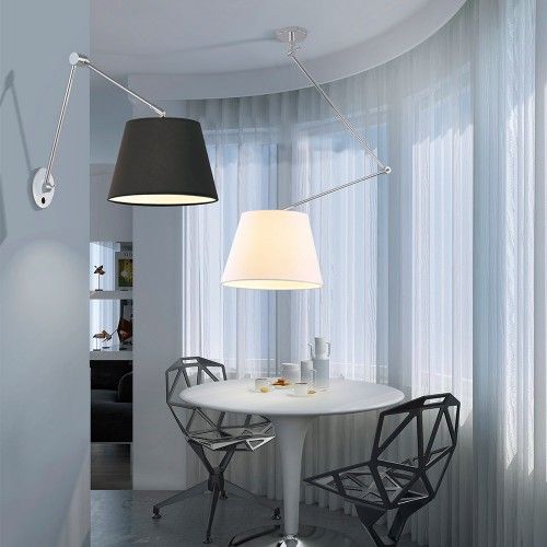 картинка Бра с абажуром Бра Azzardo Adam Wall S MB2299-S WH/SN AZ1843
