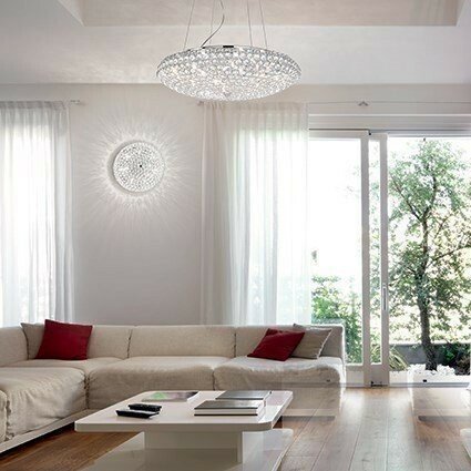 картинка Современные Светильник потолочный Ideal Lux King 075389 PL3 Cromo 
