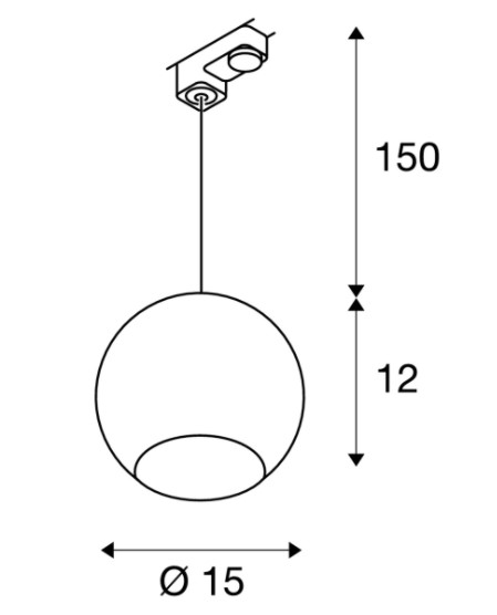 картинка Современные подвесные светильники Подвесной светильник SLV 153112 Light Eye Pendant Luminaire For Eutrac