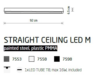 картинка Современные Потолочный светильник Nowodvorski Straight Ceiling Led M 7553