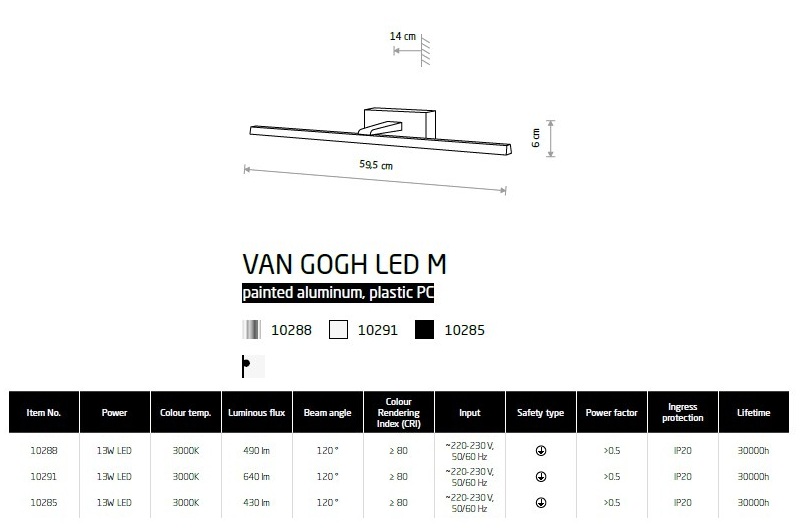 картинка Светодиодные бра Бра Nowodvorski Van Gogh led M 10291