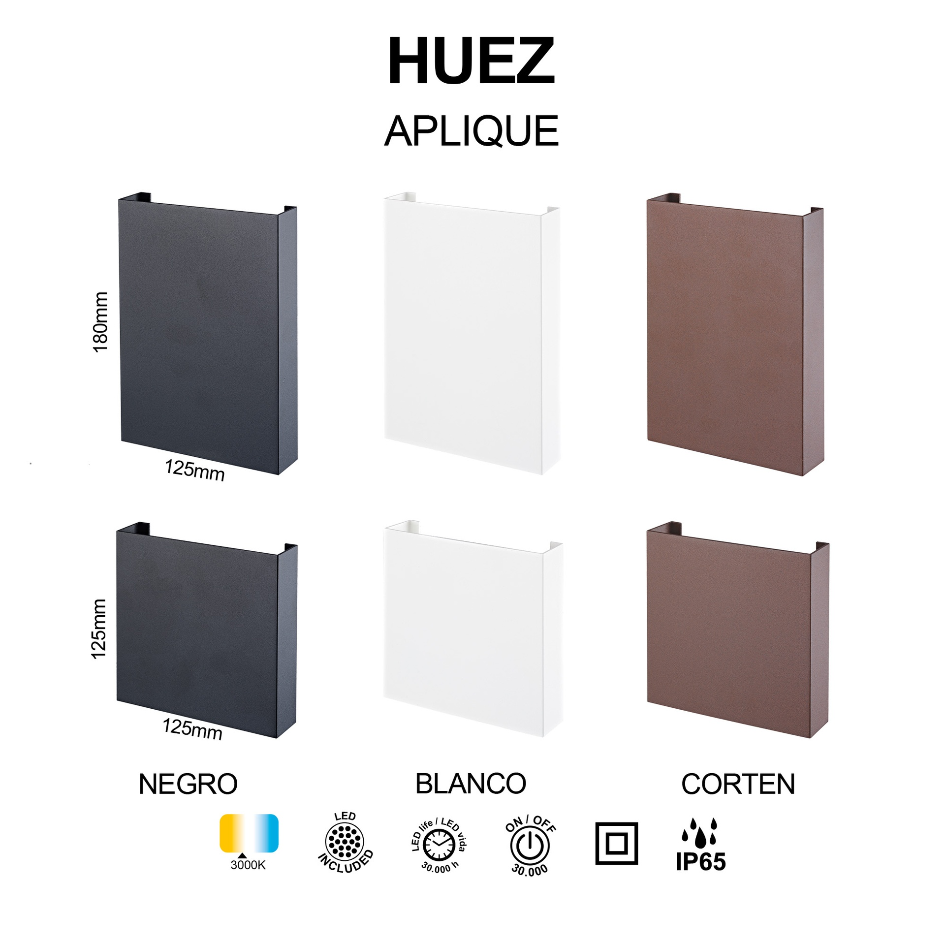 картинка Уличные настенные светильники Бра MANTRA Huez 9620