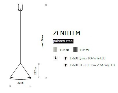 картинка Современные подвесные светильники Подвесной светильник Nowodvorski Zenith M 10878