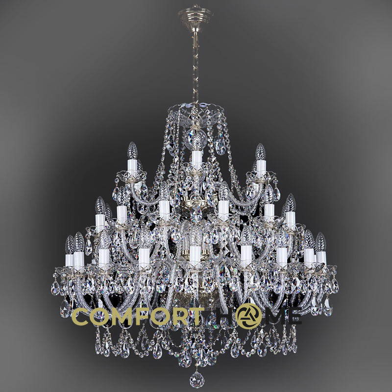 картинка Хрустальные люстры Хрустальная люстра ArtGlass ANDREA XXXVI. NICKEL CE