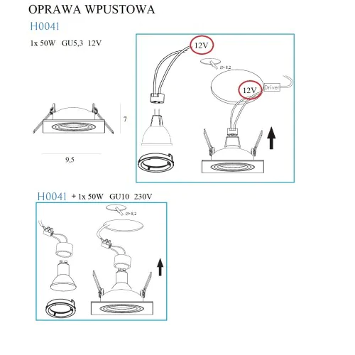 картинка Врезные Врезной светильник Maxlight Oprawa H0041