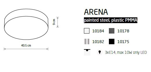 картинка Современные Потолочный светильник Nowodvorski Arena 10175
