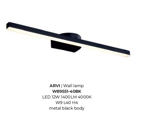 картинка Светодиодные бра Бра ZUMA LINE Arvi W89551-40BK