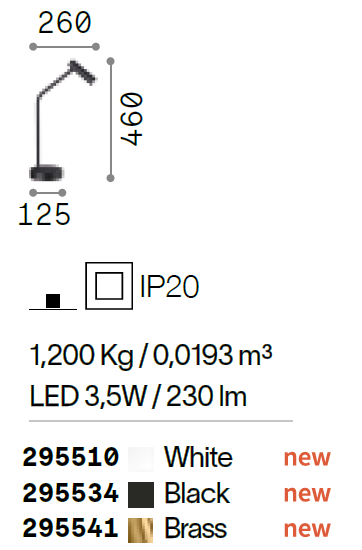 картинка Светодиодные настольные лампы Настольная лампа IDEAL LUX Easy 295534