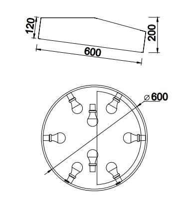 картинка Светодиодные Светильник потолочный Mantra Mini 6166