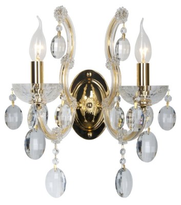 картинка Хрустальные бра Бра Crystal Lux HOLLYWOOD AP2 gold