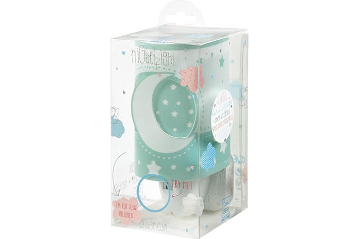 картинка Для детей Ночник (бра) в розетку Dalber Moon Green 63235LH