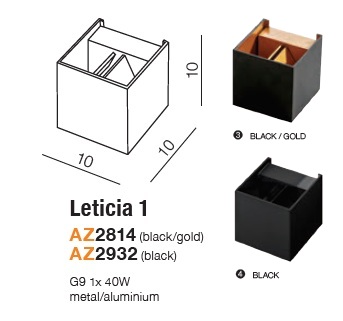картинка Современные бра Бра AZZARDO Leticia AZ2814