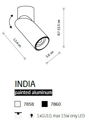 картинка Накладные светильники Накладной светильник Nowodvorski India 7858