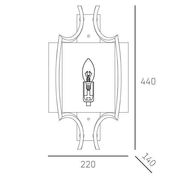 картинка Современные бра Бра CosmoLight Faro W01053NI-WH