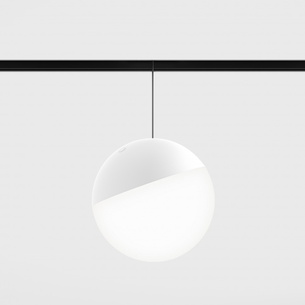 картинка Трековые светильники Светильник трековый LTX IN_LINE BALL L, D180mm, H1500mm, LED 28W, 3000К, белый (06.1800.28.930.WH)