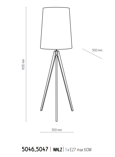 картинка Торшеры с абажуром Торшер TK Lighting Walz 5047